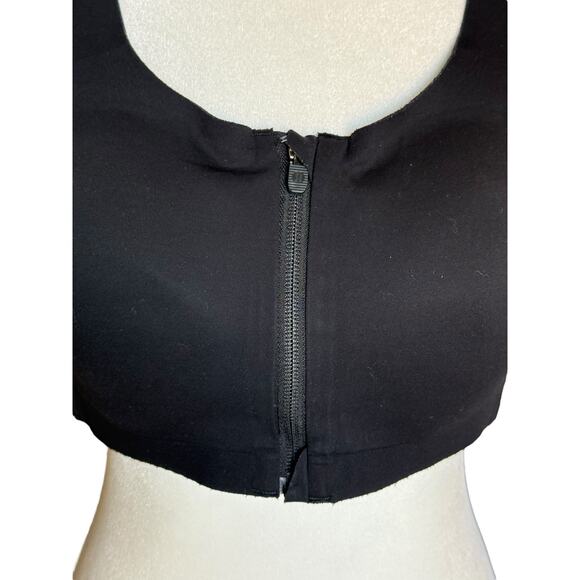 Lululemon Enlite Bra Women's 36C Black Front Zip Sports Running Fitness Work Out - Picture 3 of 8